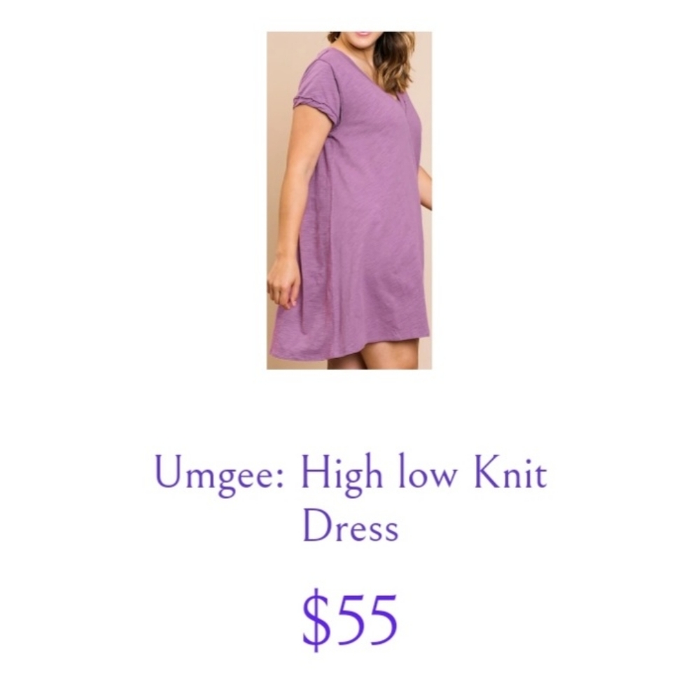 Umgee t shirt dress. Size xl